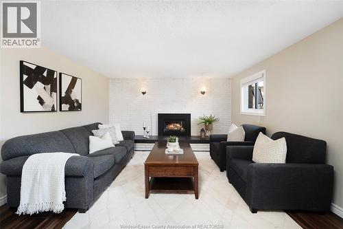 347 St. Peter Street, Belle River, ON - Indoor Photo Showing Living Room With Fireplace