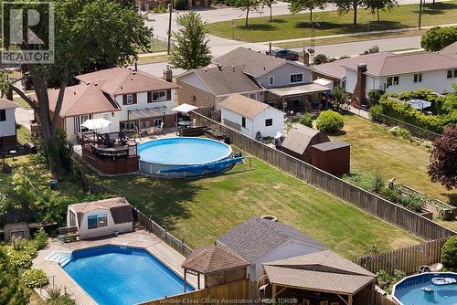 347 St. Peter Street, Belle River, ON - Outdoor With Above Ground Pool With Deck Patio Veranda With Backyard