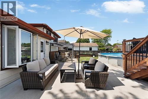 347 St. Peter Street, Belle River, ON - Outdoor With Above Ground Pool With Deck Patio Veranda With Exterior