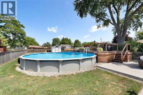 347 St. Peter Street, Belle River, ON - Outdoor With Above Ground Pool With Backyard