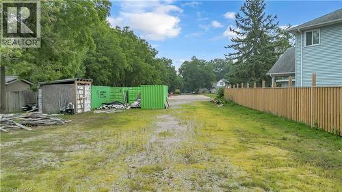 Expansive lot featuring a partial privacy fence - 9 James Street, Simcoe, ON 