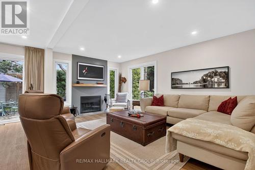 21 Delamere Drive, Ottawa, ON - Indoor Photo Showing Living Room With Fireplace