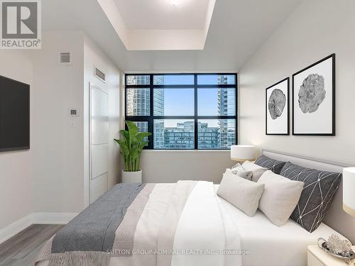 Virtually staged photo - 512 - 2900 Highway 7, Vaughan, ON - Indoor Photo Showing Bedroom