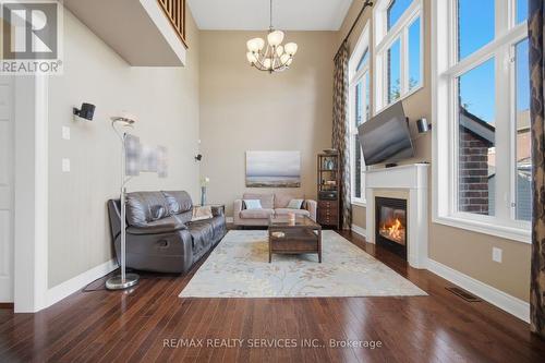 49 Learmont Avenue, Caledon, ON - Indoor Photo Showing Living Room With Fireplace