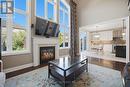 49 Learmont Avenue, Caledon, ON  - Indoor Photo Showing Living Room With Fireplace 