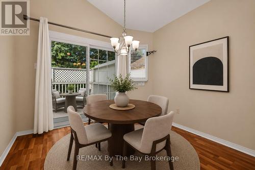 Dining Area Virtually Staged - 12 Goldsmith Place, Wasaga Beach, ON - Indoor Photo Showing Dining Room