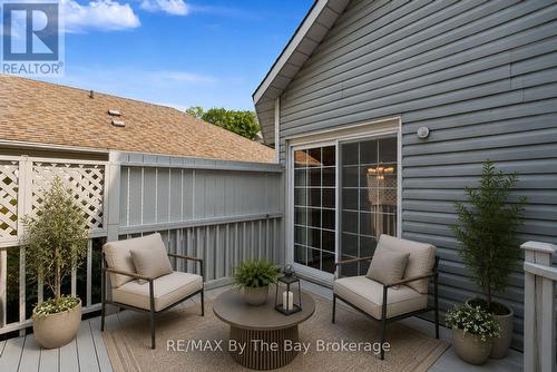 Back Deck Area Virtually Staged - 12 Goldsmith Place, Wasaga Beach, ON - Outdoor With Deck Patio Veranda With Exterior