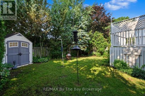 Private Treed Backyard with Shed - 12 Goldsmith Place, Wasaga Beach, ON - Outdoor