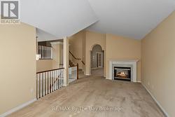 Living Area with 2 Sided Gas Fireplace - 