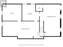 Bungalow Lower Level Floorplan - 