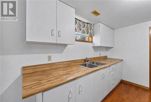 3066 River Road, Val Caron, ON - Indoor Photo Showing Kitchen With Double Sink