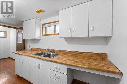 3066 River Road, Val Caron, ON - Indoor Photo Showing Kitchen With Double Sink