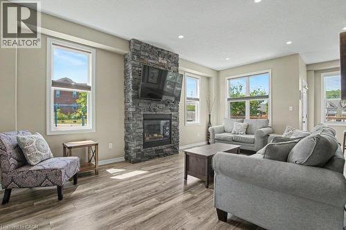 767 Lucerne Avenue, Waterloo, ON - Indoor Photo Showing Living Room With Fireplace