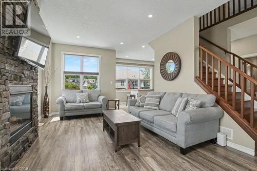 767 Lucerne Avenue, Waterloo, ON - Indoor Photo Showing Living Room With Fireplace