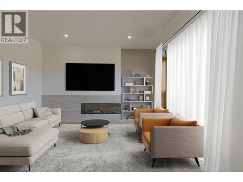 Virtually Staged - 1654 Howse Pass, Golden, BC - Indoor Photo Showing Living Room