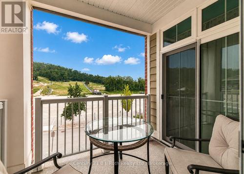 Balcony with 2 entrances - Suite 206 - 40 Horseshoe Boulevard, Oro-Medonte (Horseshoe Valley), ON - Outdoor With Balcony With Exterior