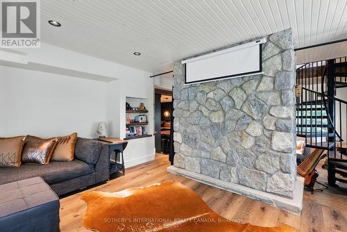 doubles as a movie room - 1023 Mccabe Road, Lake Of Bays, ON - Indoor Photo Showing Living Room