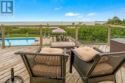 133 Lakeshore Road E, Blue Mountains, ON - Outdoor With In Ground Pool With Deck Patio Veranda