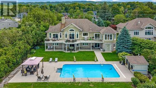 133 Lakeshore Road E, Blue Mountains, ON - Outdoor With In Ground Pool With Deck Patio Veranda