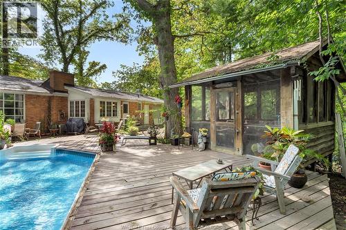 1335 Laurier Drive, Lasalle, ON - Outdoor With In Ground Pool With Deck Patio Veranda