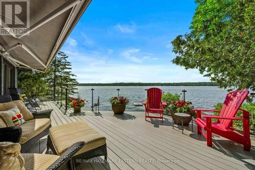 1052 Tedford Lane, Douro-Dummer, ON - Outdoor With Body Of Water With Deck Patio Veranda