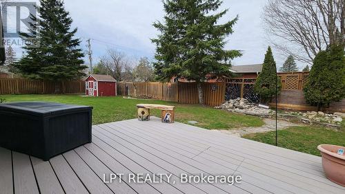 34 Cedar Creek Road, Springwater, ON - Outdoor With Deck Patio Veranda With Backyard