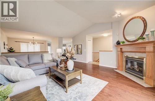 27 Chandos Drive, Kitchener, ON - Indoor Photo Showing Living Room With Fireplace