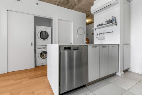 Cuisine - 1101-2117 Rue Tupper, Montréal (Ville-Marie), QC - Indoor Photo Showing Laundry Room