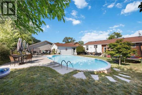1193 Indian Road North, Sarnia, ON - Outdoor With In Ground Pool With Backyard