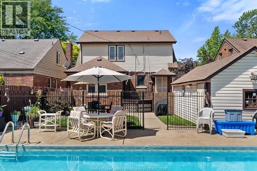 2226 Gladstone Avenue, Windsor, ON - Outdoor With In Ground Pool With Deck Patio Veranda