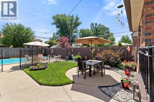 2226 Gladstone Avenue, Windsor, ON - Outdoor With In Ground Pool With Deck Patio Veranda