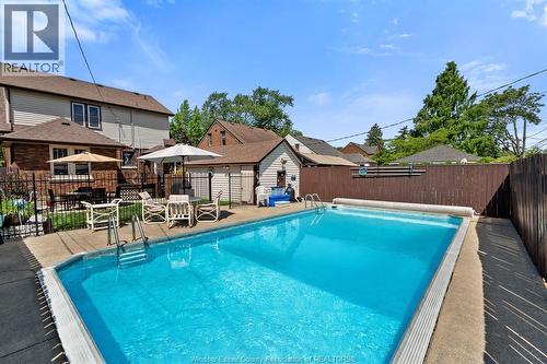 2226 Gladstone Avenue, Windsor, ON - Outdoor With In Ground Pool With Deck Patio Veranda