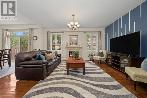 3368 Raspberry Bush Trail, Oakville, ON - Indoor Photo Showing Living Room With Fireplace