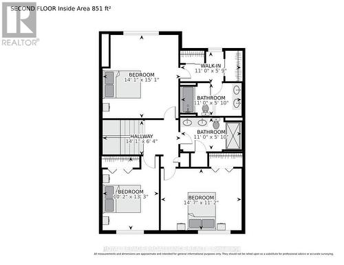 Second floor plan - 25 Country Club Place, Brockville, ON - Other