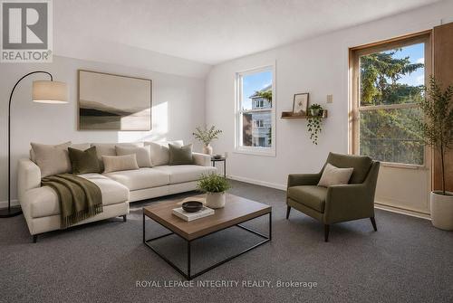Virtually Staged - 2ND FLOOR LIVING ROOM - 141 Percy Street, Ottawa, ON - Indoor Photo Showing Living Room
