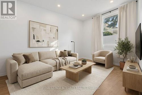 Virtually Staged - MAIN FLOOR LIVING ROOM - 141 Percy Street, Ottawa, ON - Indoor Photo Showing Living Room