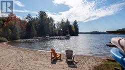 Westerly views from beach on Otter Lake - 