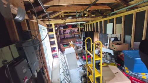 Garage - 375  - 377 110E Rue, Shawinigan, QC - Indoor Photo Showing Basement