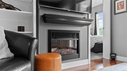 #203-1375 Bear Mountain Pkwy, Langford, BC - Indoor With Fireplace