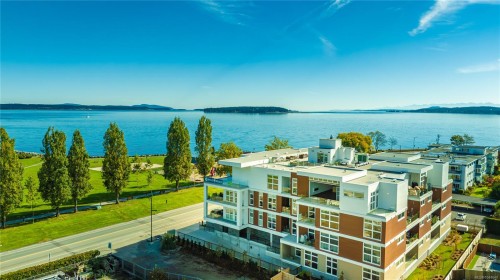 #107-9570 Fifth St, Sidney, BC - Outdoor With Body Of Water With View