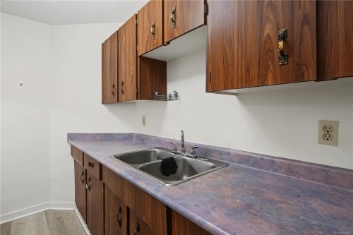 #302-755 Hillside Ave, Victoria, BC - Indoor Photo Showing Kitchen With Double Sink