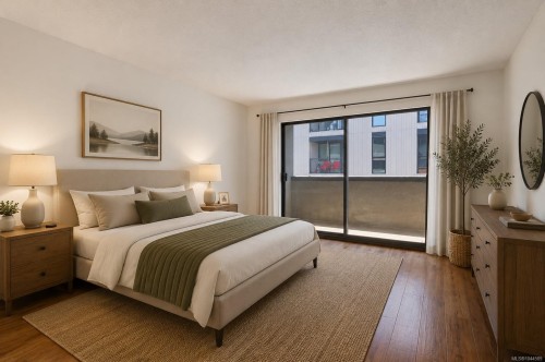 #302-755 Hillside Ave, Victoria, BC - Indoor Photo Showing Bedroom