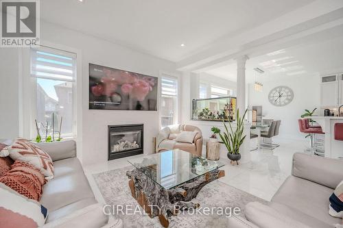 4712 Doug Wright Drive, Burlington, ON - Indoor Photo Showing Living Room With Fireplace