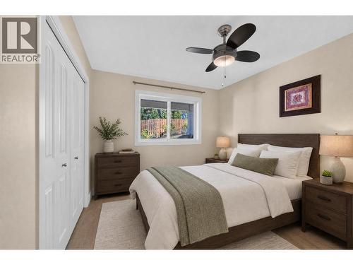 Suite - Virtually Staged - 2991 7 Avenue Ne, Salmon Arm, BC - Indoor Photo Showing Bedroom