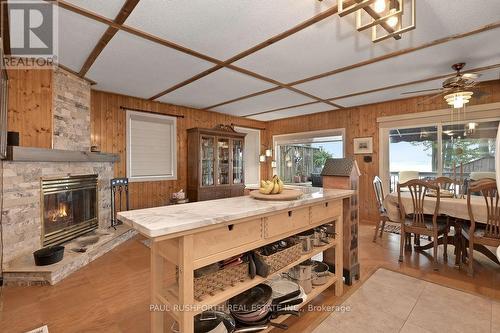 Kitchen - 172 Richards Lane, Beckwith, ON - Indoor Photo Showing Dining Room With Fireplace
