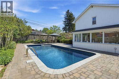 937 Park Avenue W, Burlington, ON - Outdoor With In Ground Pool With Deck Patio Veranda With Backyard
