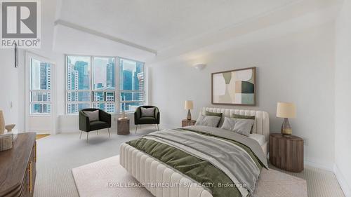 2001 - 71 Simcoe Street, Toronto, ON - Indoor Photo Showing Bedroom