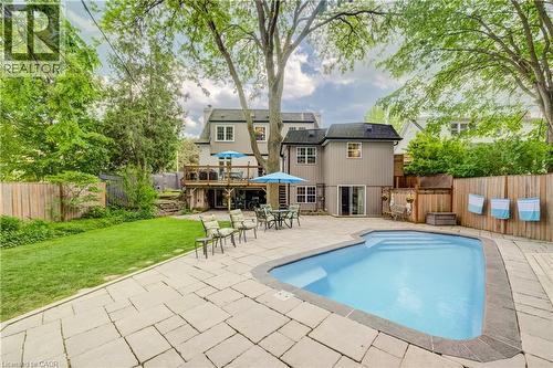 314 Glasgow Street, Kitchener, ON - Outdoor With In Ground Pool With Deck Patio Veranda With Backyard With Exterior