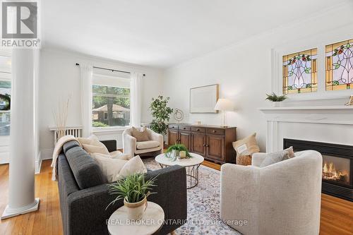 25 Suffolk Street W, Guelph, ON - Indoor Photo Showing Living Room With Fireplace