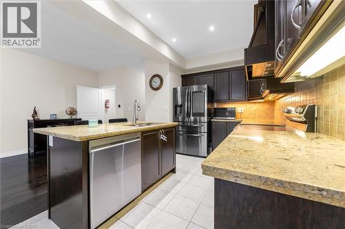 370 Stonehenge Drive Unit# 13, Ancaster, ON - Indoor Photo Showing Kitchen With Double Sink